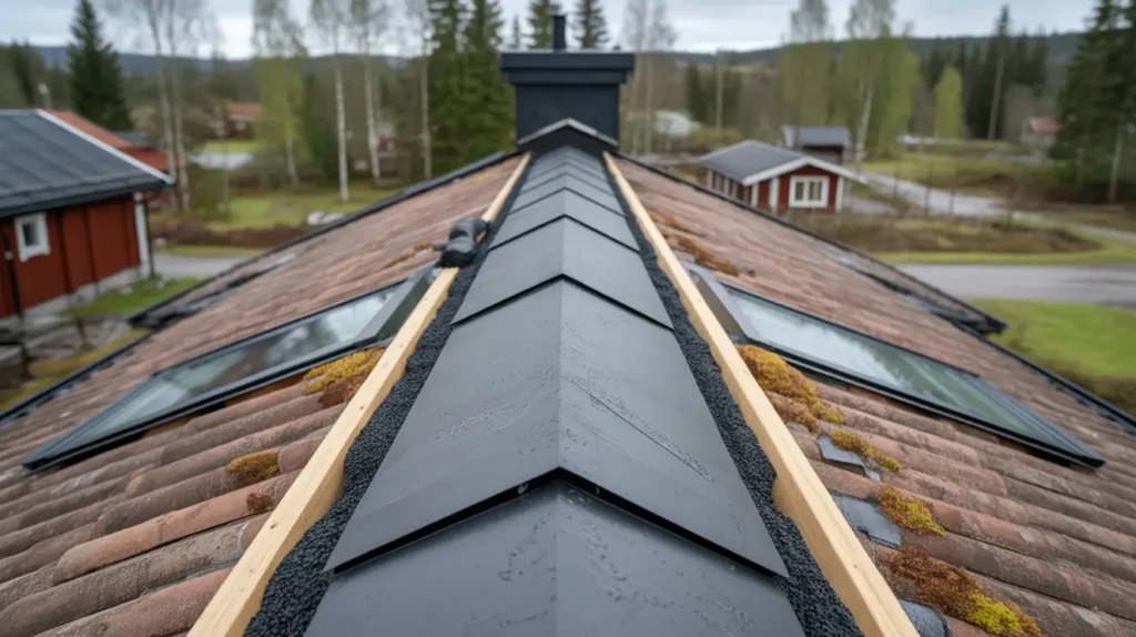 r nndalar p villatak materialval montering och t tning undvik l ckage i takets k nsligaste punkt