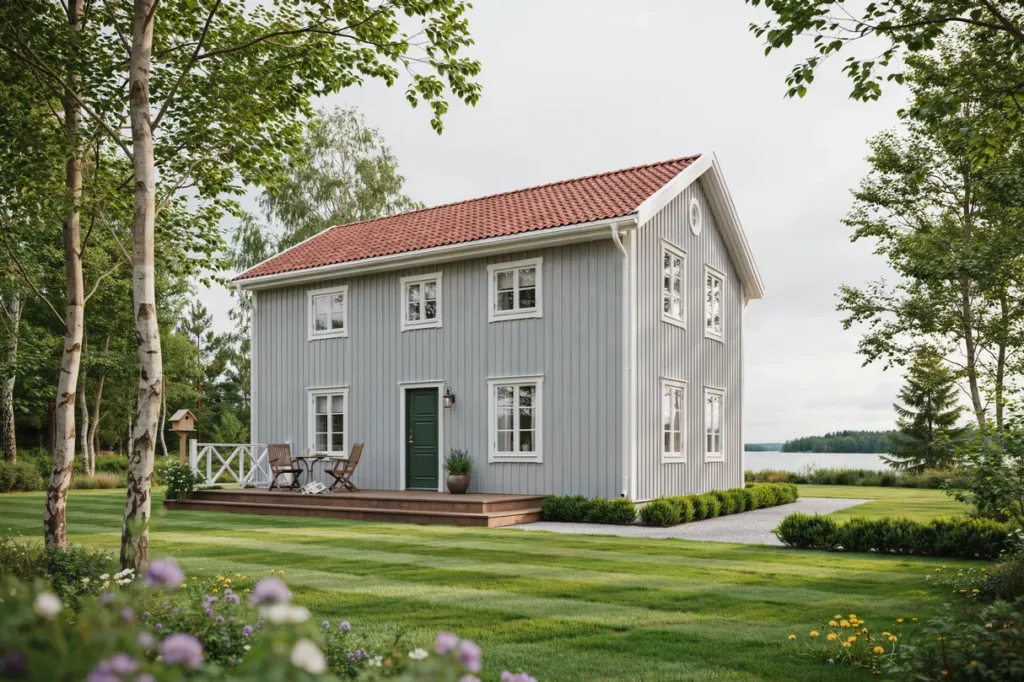 ny tr panel och omm lning p sommarstuga i k rnbo mariefred